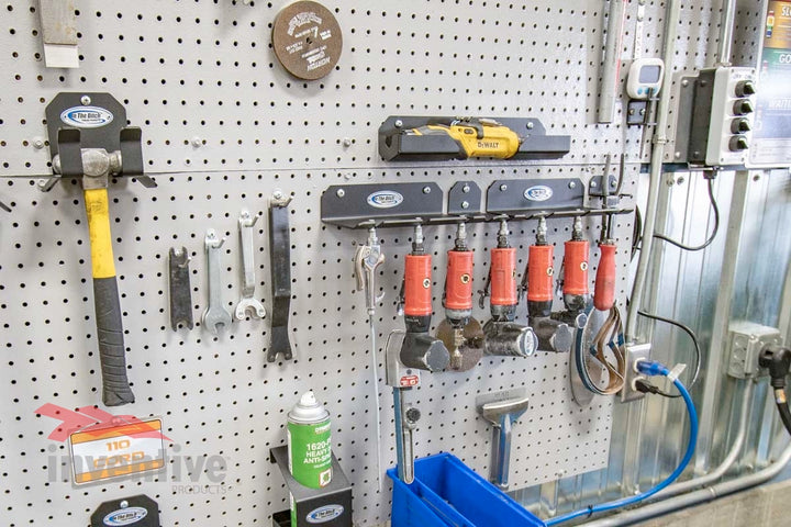 pegboard storage solutions electric ratchet garage