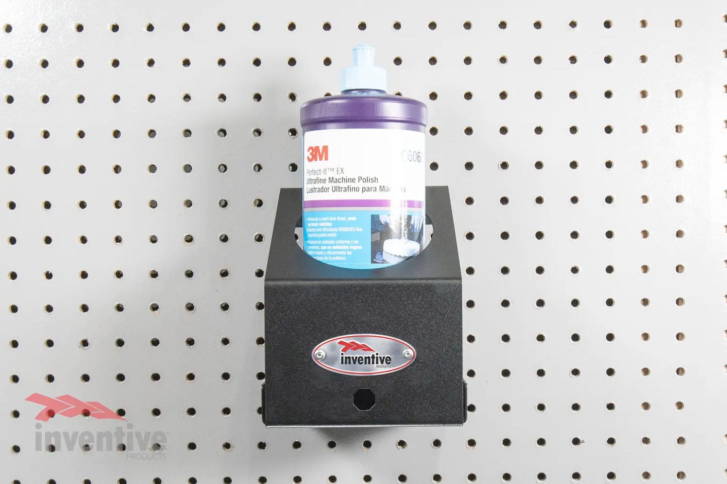 pegboard wall mount bottle holder