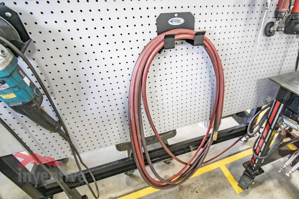 pegboard wall organization hoses