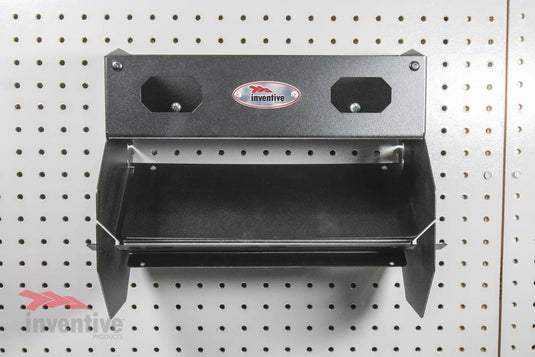 pegboard wall paper towel holder