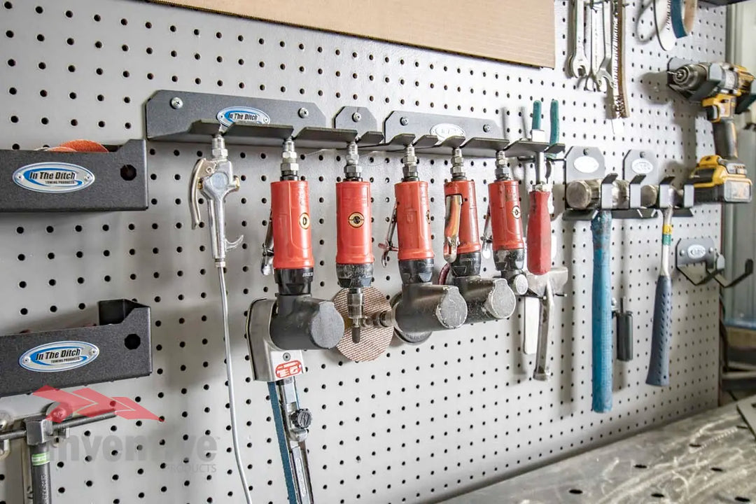 pneumatic air tool storage garage wall