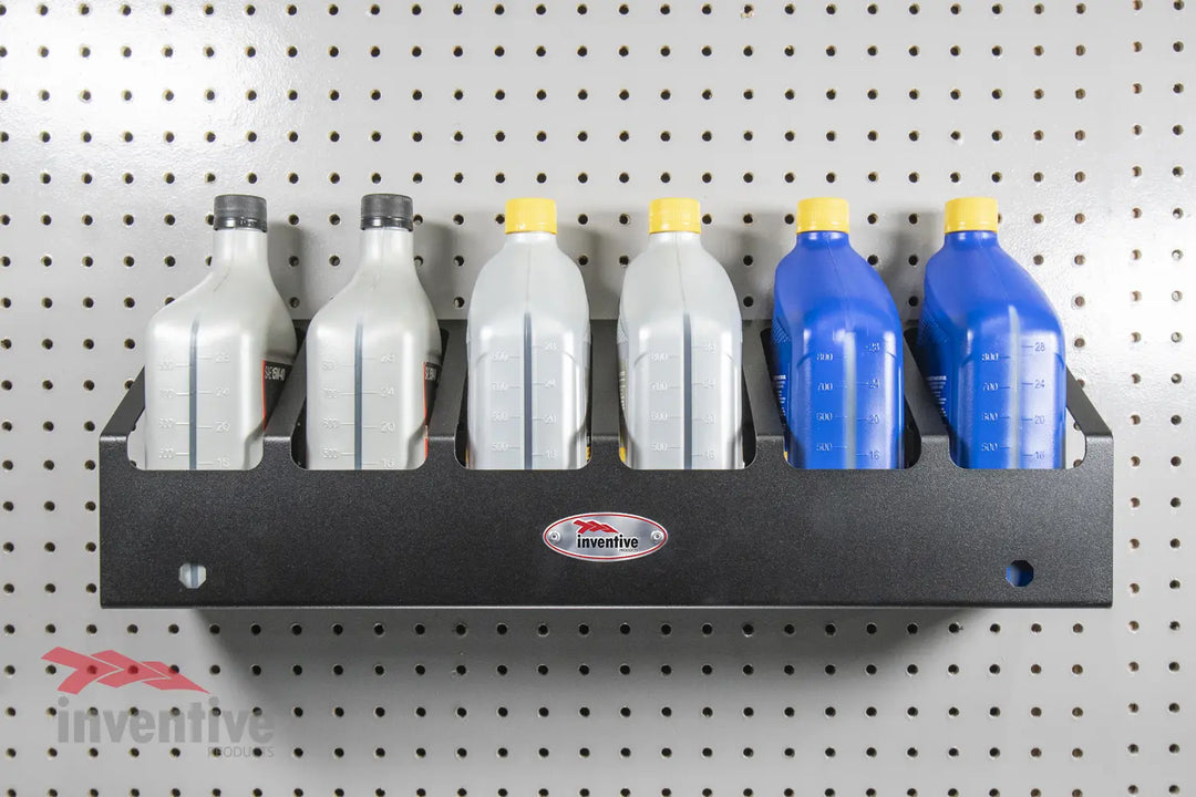 Shell Oil Can Rack Six Can Oil Bottle Storage Racks - Inventive Products