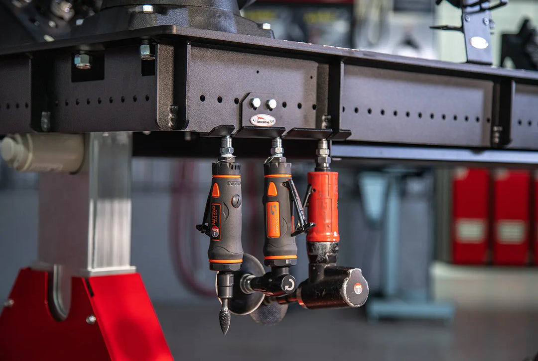Powerlift Weld Table Triple Position Air Tool Holder