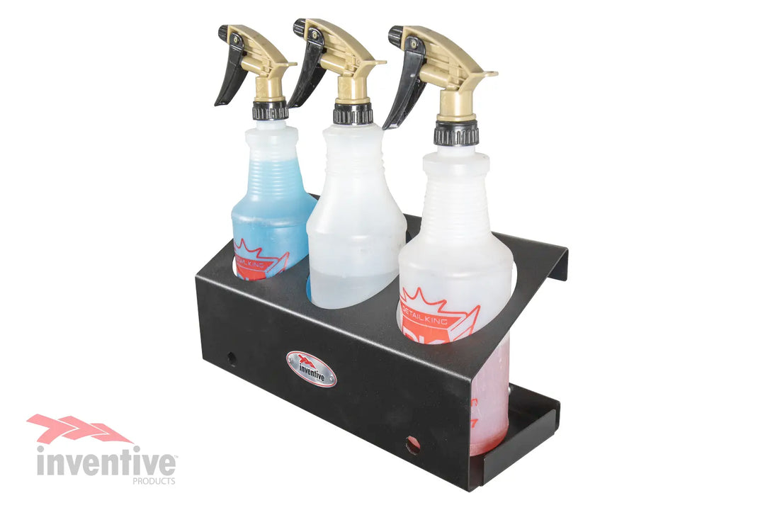 three spray bottle organizer