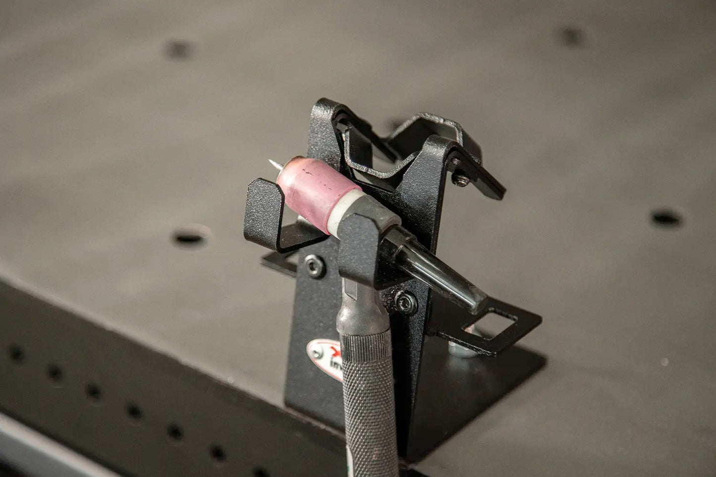 garage organizer for tig weld guns