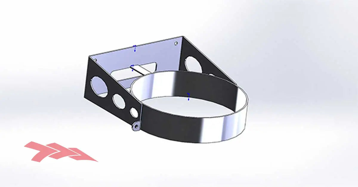 trash can mount design rendering