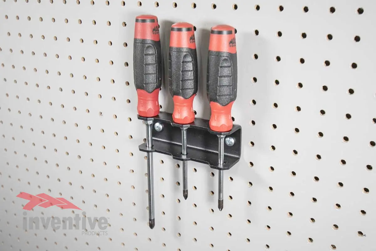 triple screwdriver organization pegboard