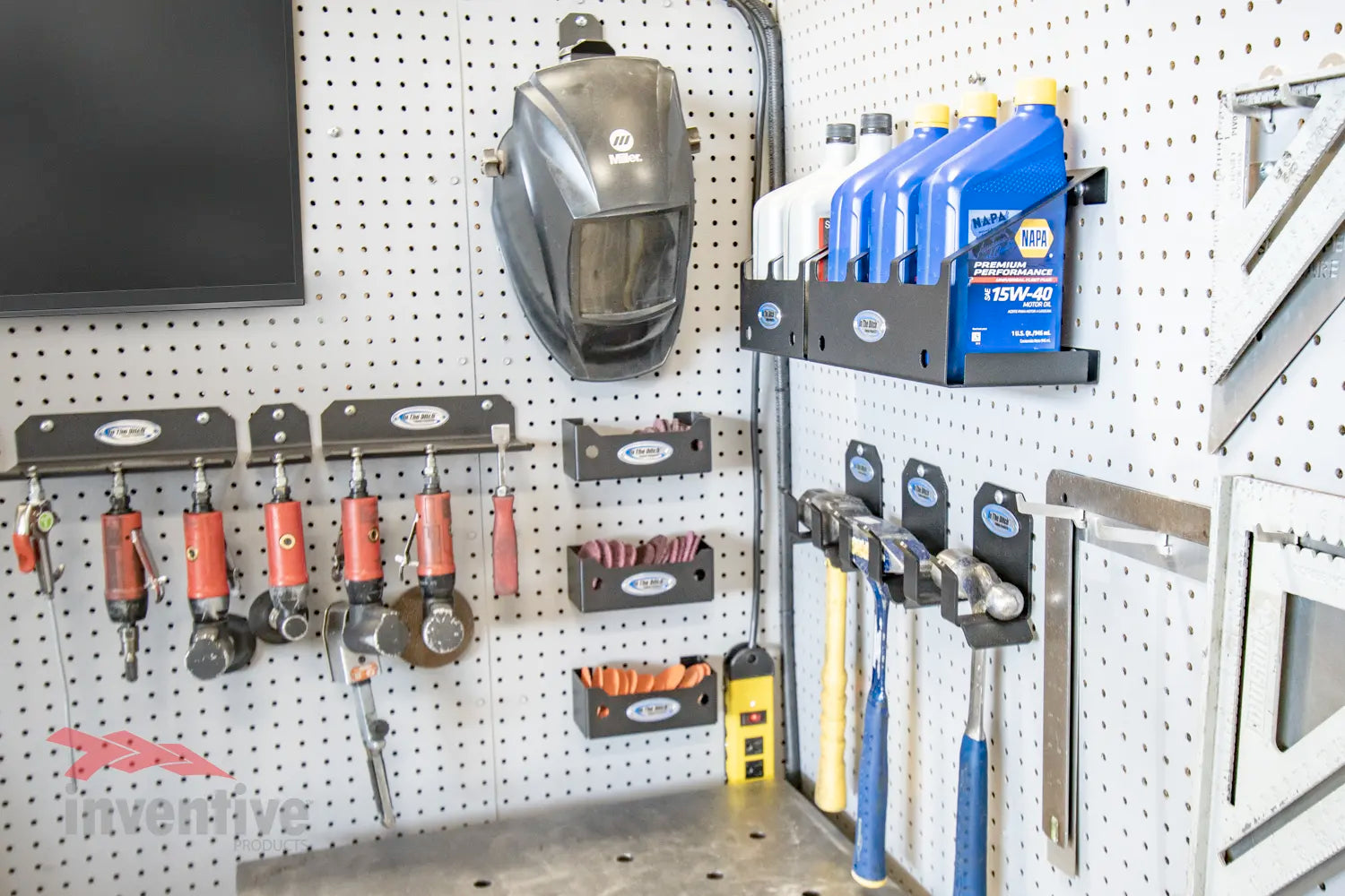 wall mounted oil can storage racks