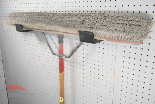 wall mounted push broom holder